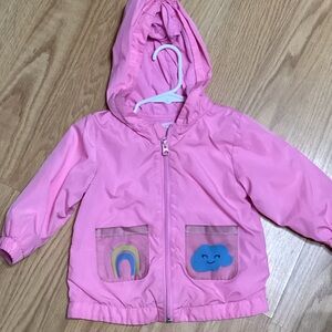 Wonder Nation Pink Raincoat with Fun Pockets